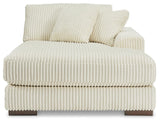 Lindyn Ivory Super Chaise - Ella Furniture