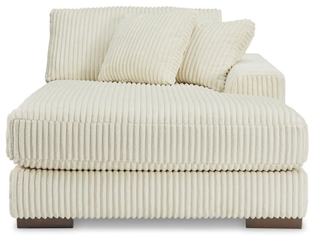 Lindyn Ivory Super Chaise - Ella Furniture