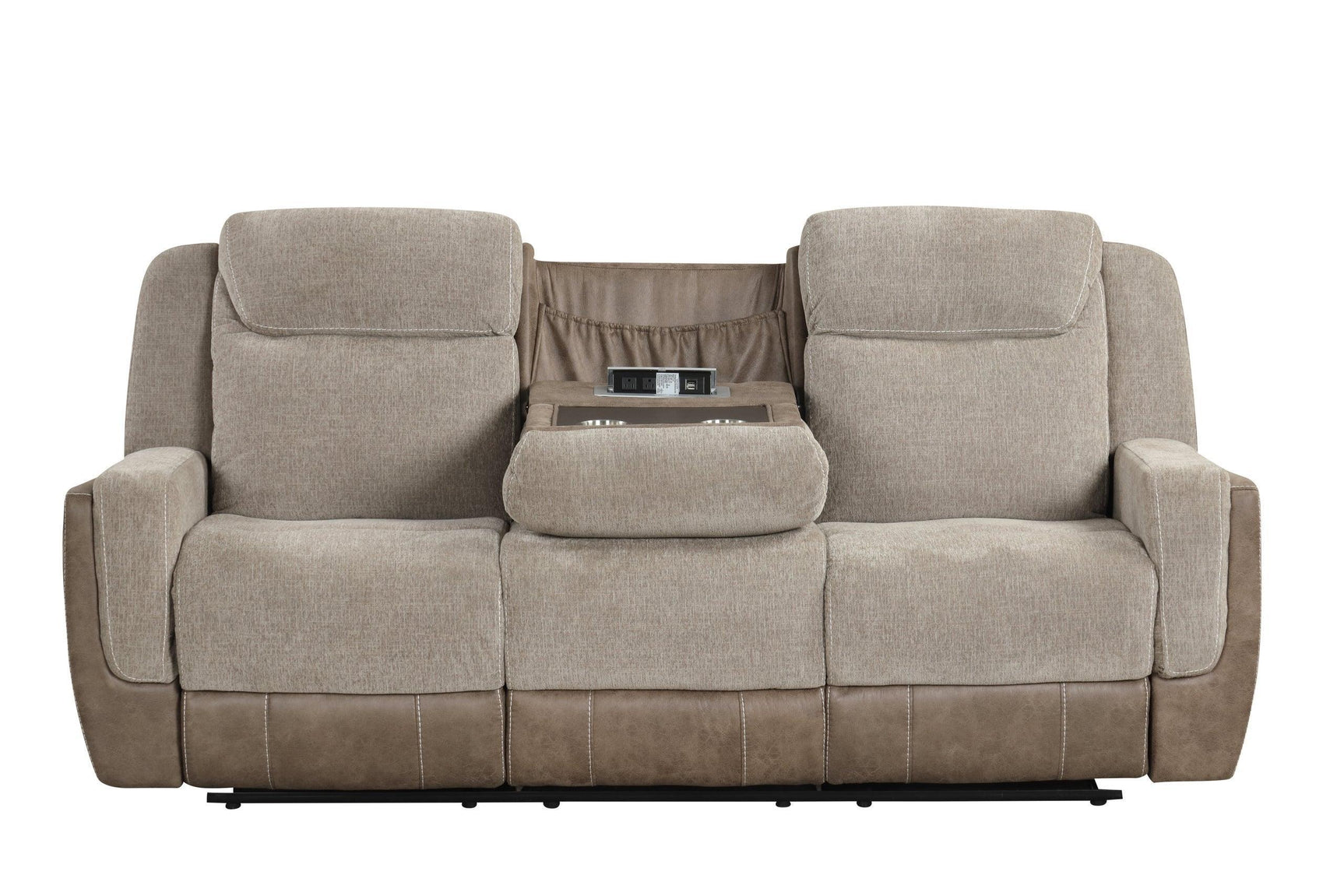 Lisa - Brown 3Pc Reclining Set - Ella Furniture