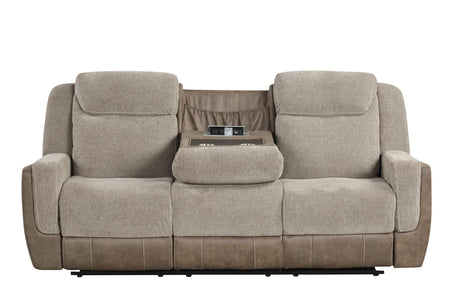 Lisa - Brown 3Pc Reclining Set - Ella Furniture