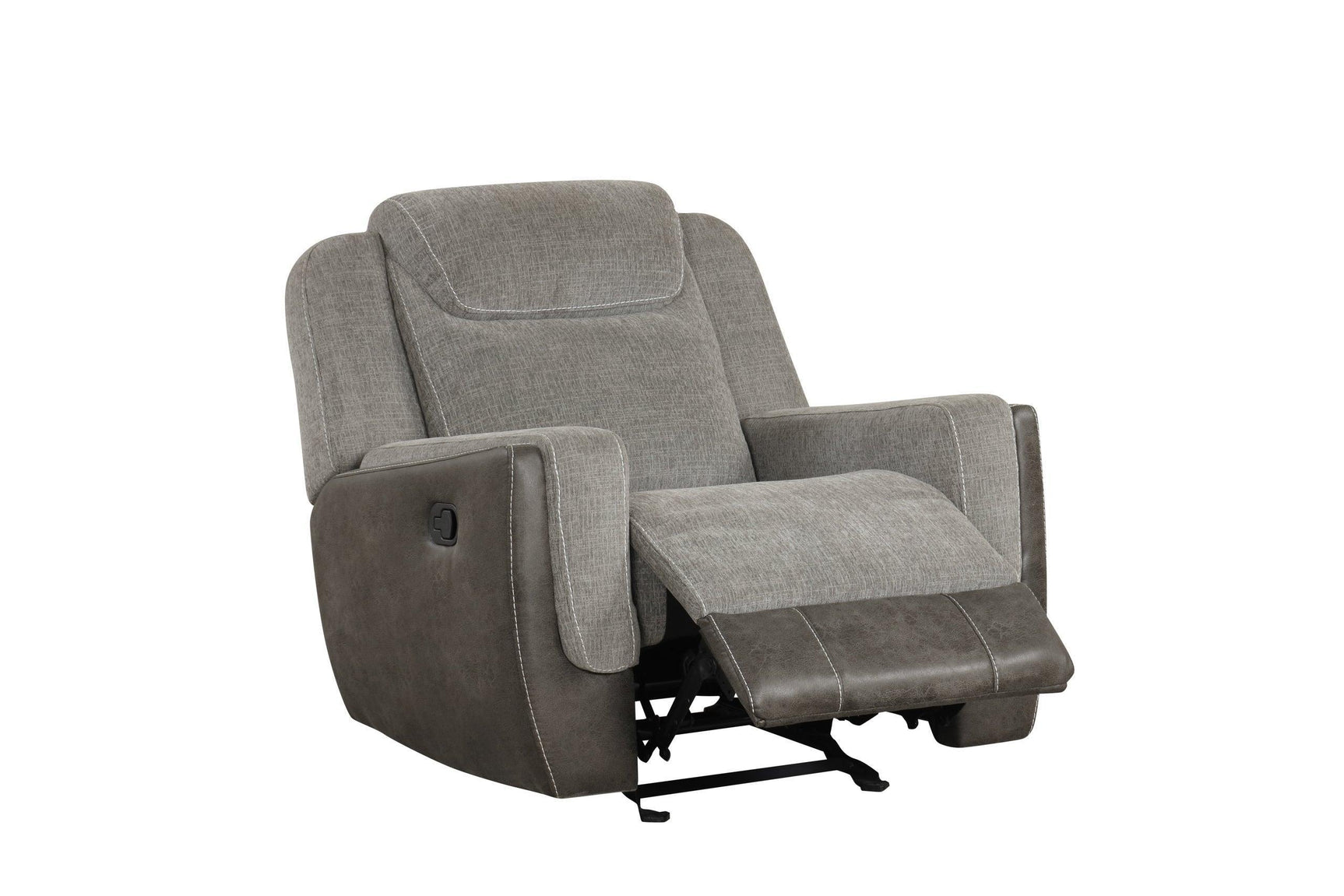 Lisa - Gray 3Pc Reclining Set - Ella Furniture