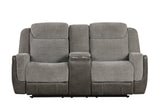 Lisa - Gray 3Pc Reclining Set - Ella Furniture
