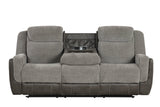 Lisa - Gray 3Pc Reclining Set - Ella Furniture