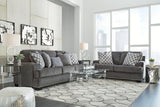 Locklin Carbon Sofa And Loveseat - Ella Furniture