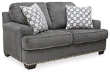 Locklin Carbon Sofa And Loveseat - Ella Furniture