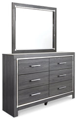 Lodanna Gray Panel 2 Storage Bedroom Set - Ella Furniture