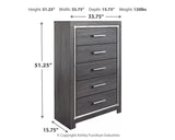 Lodanna Gray Panel 2 Storage Bedroom Set - Ella Furniture