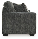 Lonoke Gunmetal Sofa, Loveseat, Chair And Ottoman - Ella Furniture
