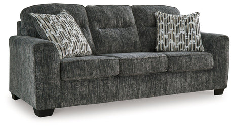 Lonoke Gunmetal Sofa, Loveseat, Chair And Ottoman - Ella Furniture
