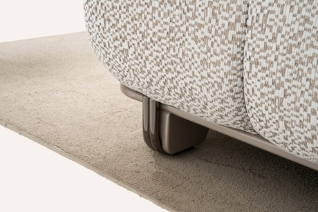 Lora Sofa, Loveseat, and Chair Set with Curved Wood-Trimmed Arms view 17