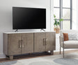 Loyaska Grayish Brown/White 68" TV Stand - Ella Furniture