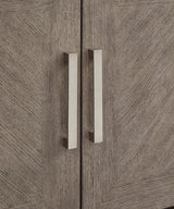 Loyaska Grayish Brown/White 68" TV Stand - Ella Furniture