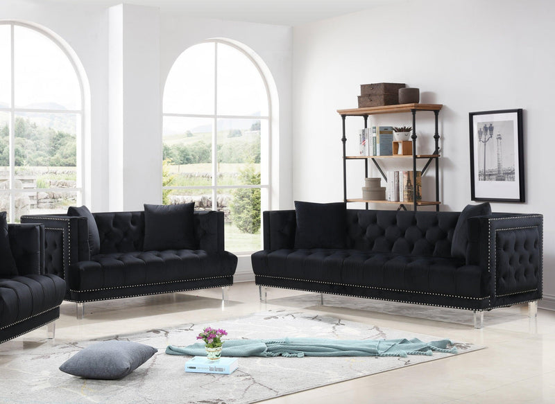 Lucas Black - 2Pc Sofa And Loveseat Set - Ella Furniture