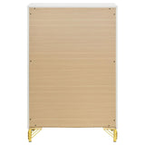 Lucia 5-Drawer Bedroom Chest White 224735 - Ella Furniture