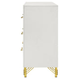 Lucia 6-Drawer Bedroom Dresser White 224733 - Ella Furniture