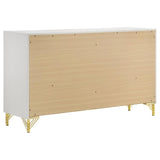 Lucia 6-Drawer Bedroom Dresser White 224733 - Ella Furniture