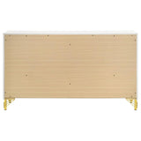 Lucia 6-Drawer Bedroom Dresser White 224733 - Ella Furniture