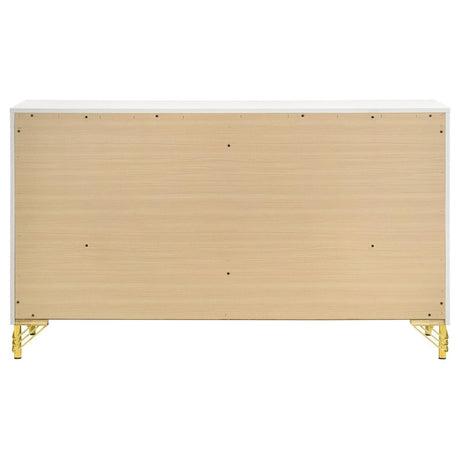 Lucia 6-Drawer Bedroom Dresser White 224733 - Ella Furniture