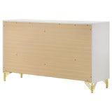 Lucia 6-Drawer Bedroom Dresser White 224733 - Ella Furniture