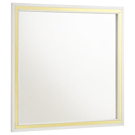 Lucia Dresser Mirror White 224734 - Ella Furniture