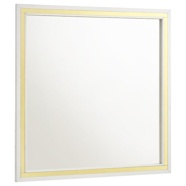 Lucia Dresser Mirror White 224734 - Ella Furniture