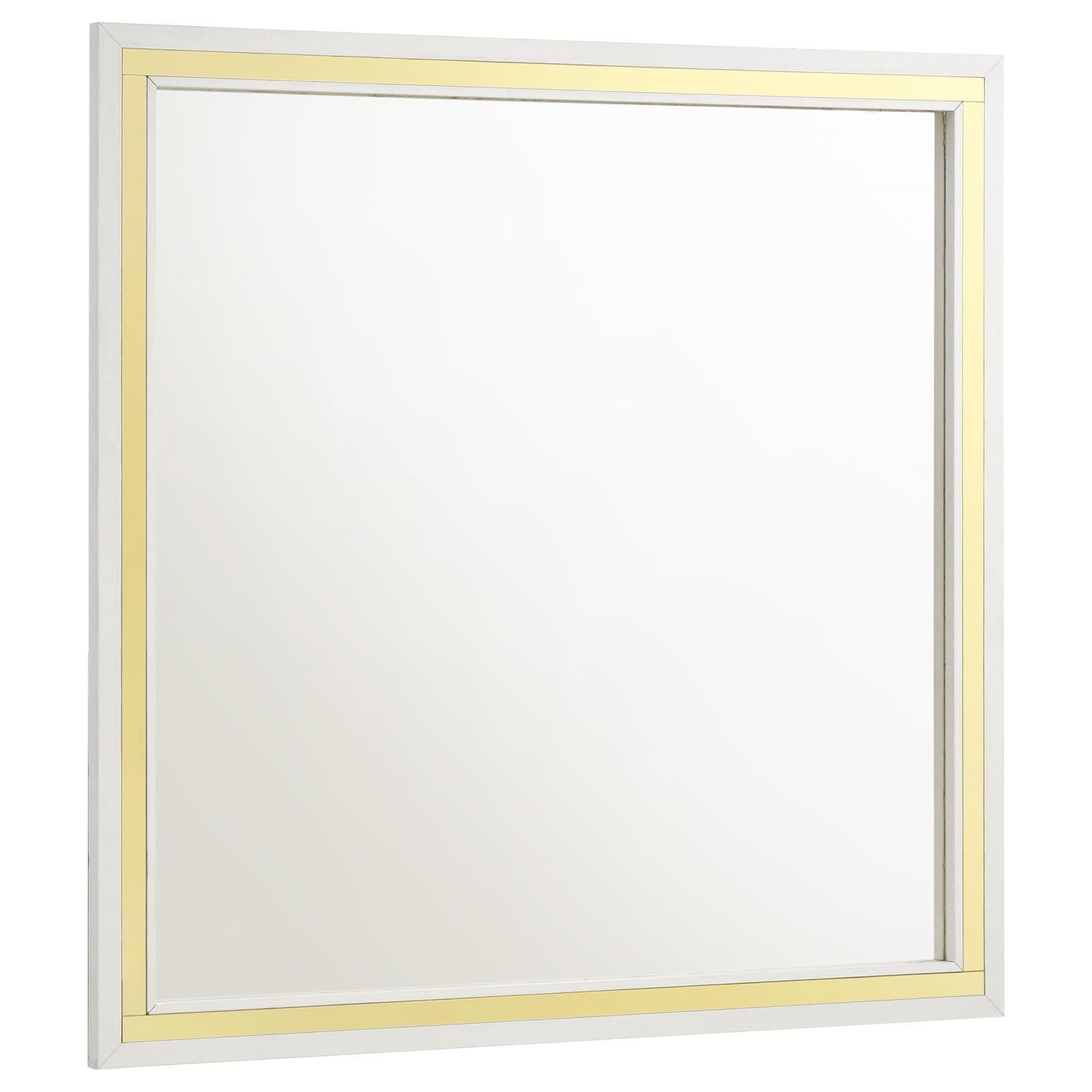 Lucia Dresser Mirror White 224734 - Ella Furniture
