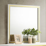 Lucia Dresser Mirror White 224734 - Ella Furniture