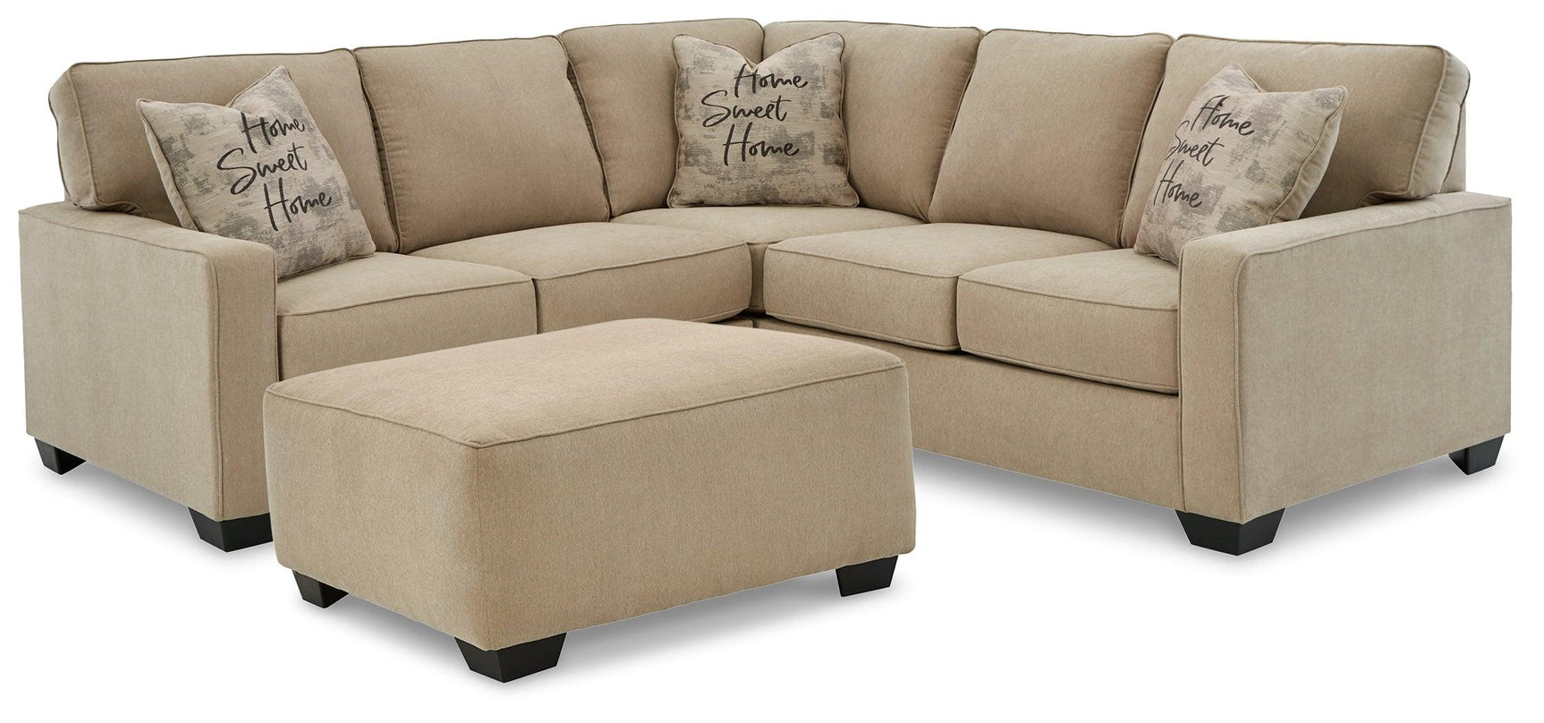 Lucina Quartz 2-Piece Sectional With Ottoman PKG013133 - 59006S1 | 5900608 - Ella Furniture