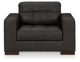 Luigi Thunder Chair And Ottoman - Ella Furniture