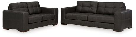 Luigi Thunder Sofa And Loveseat - Ella Furniture