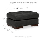 Luigi Thunder Sofa, Loveseat, Chair And Ottoman - Ella Furniture