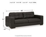 Luigi Thunder Sofa, Loveseat, Chair And Ottoman - Ella Furniture