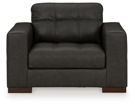 Luigi Thunder Sofa, Loveseat, Chair And Ottoman - Ella Furniture