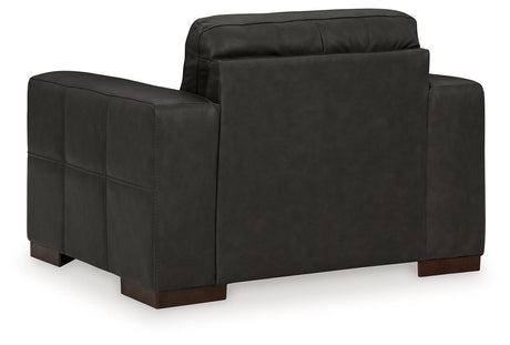 Luigi Thunder Sofa, Loveseat, Chair And Ottoman - Ella Furniture