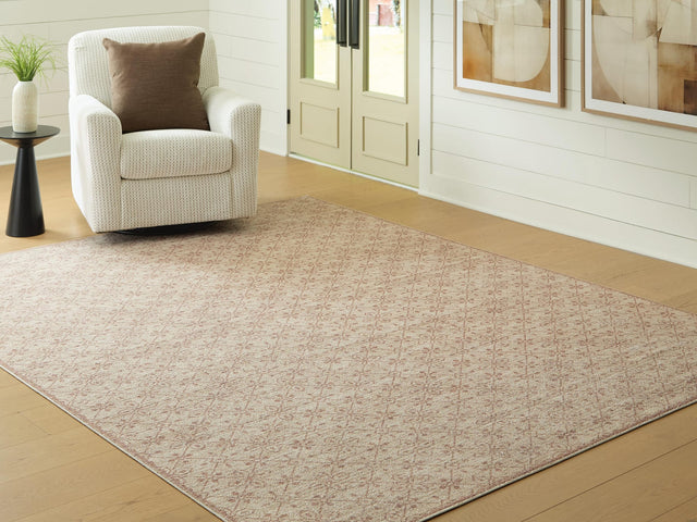 Lyamford Beige/Gray/Brown Large Rug from Ella Furniture