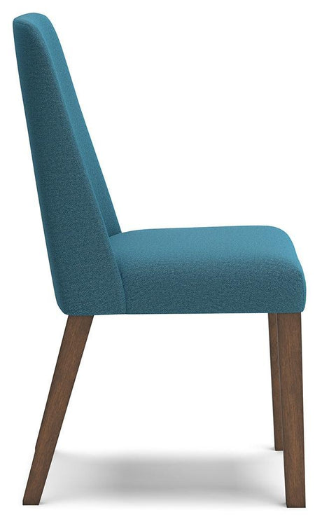 Lyncott Blue/brown Dining Table And 4 Chairs - Ella Furniture