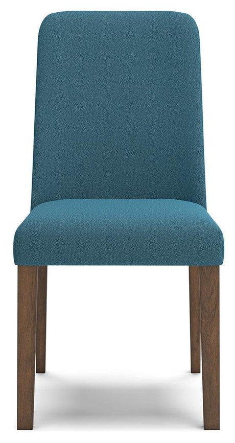 Lyncott Blue/brown Dining Table And 4 Chairs - Ella Furniture
