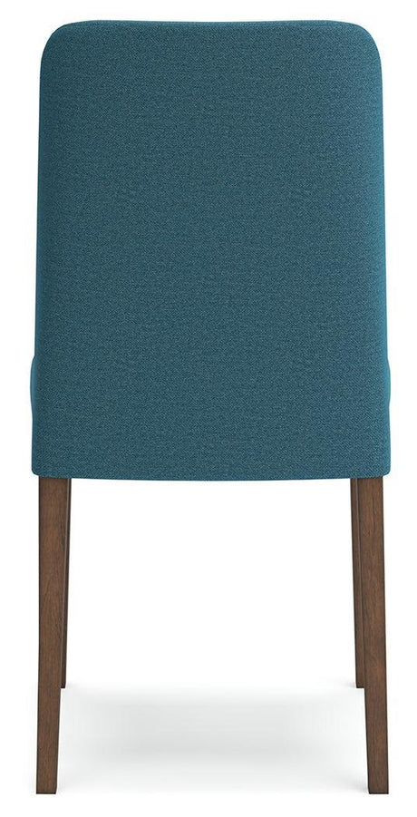 Lyncott Blue/brown Dining Table And 4 Chairs - Ella Furniture