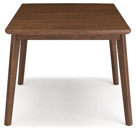 Lyncott Blue/brown Dining Table And 4 Chairs - Ella Furniture