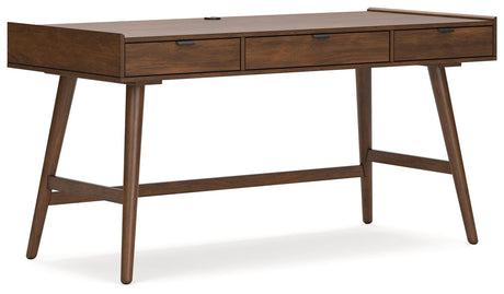 Lyncott Brown 60" Home Office Desk - Ella Furniture