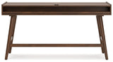 Lyncott Brown 60" Home Office Desk - Ella Furniture