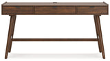 Lyncott Brown 60" Home Office Desk - Ella Furniture