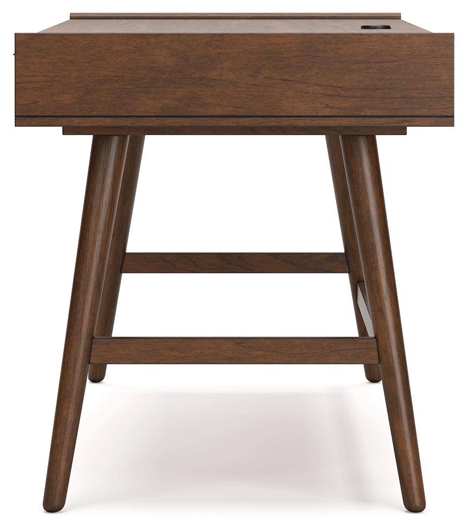 Lyncott Brown 60" Home Office Desk - Ella Furniture