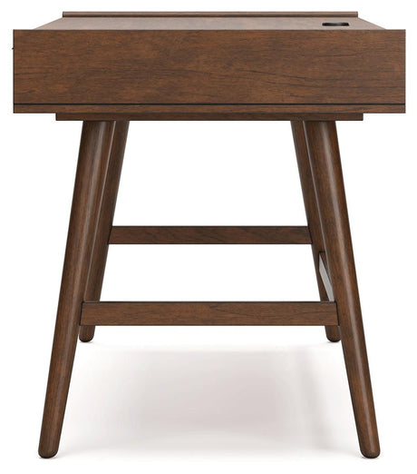 Lyncott Brown 60" Home Office Desk - Ella Furniture