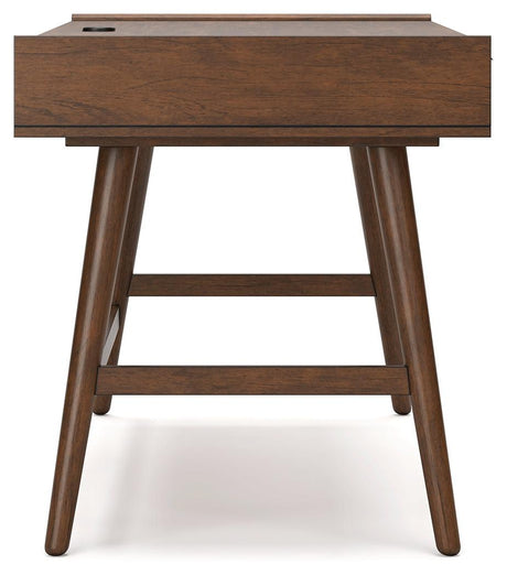 Lyncott Brown 60" Home Office Desk - Ella Furniture