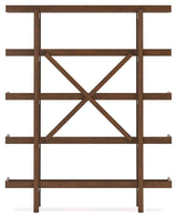 Lyncott Brown 70" Bookcase - Ella Furniture