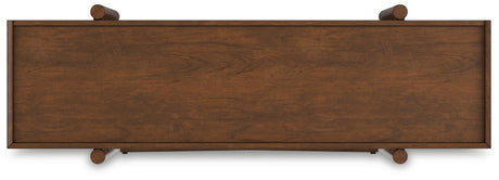 Lyncott Brown 70" Bookcase - Ella Furniture