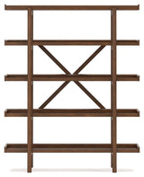 Lyncott Brown Home Office Desk with Chair and Storage - Ella Furniture