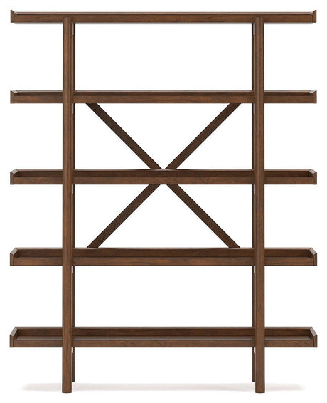 Lyncott Brown Home Office Desk with Chair and Storage - Ella Furniture