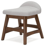 Lyncott Brown Home Office Desk with Chair and Storage - Ella Furniture